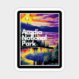 Acadia National Park hike Maine United States Magnet