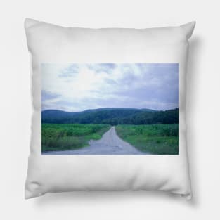 Vermont Road Going to Nowhere Pillow