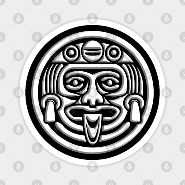 MAYAN MASK 1A Magnet by GardenOfNightmares