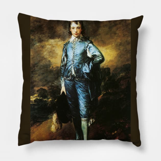 The Blue Boy Thomas Gainsborough Pillow by RetroSalt