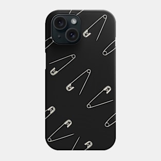 Safety pin pattern Phone Case