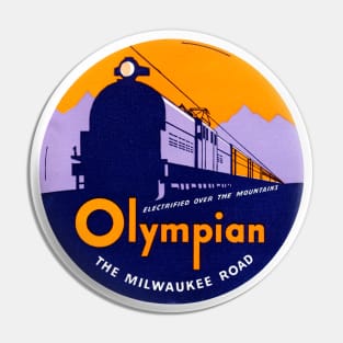 1935 The Olympian Passenger Train Pin