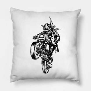 Rider in battle Pillow