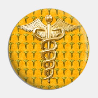 Gold Medical Profession Symbol Pin