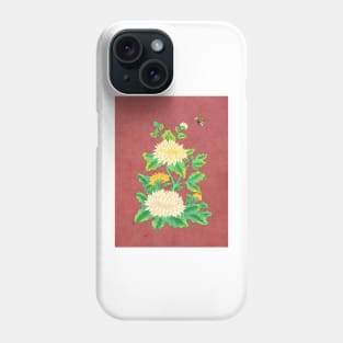 Minhwa: Chrysanthemum and Bumblebee F Type Phone Case