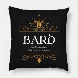 Bard Bards Buff Tabletop RPG Addict Pillow