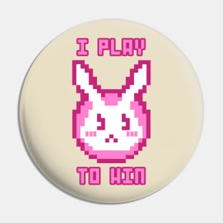 I PLAY TO WIN Pin