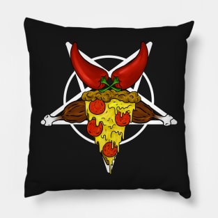 Pizzagram!! A junk food pentagram. Pillow