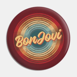 Bon Jovi Vintage Circle Pin