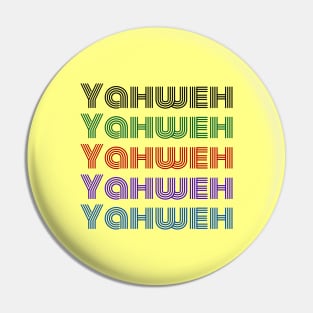 Yahweh | Christian Typography Pin