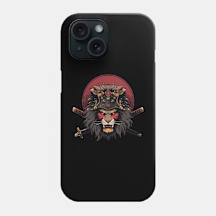 samurai lion Phone Case