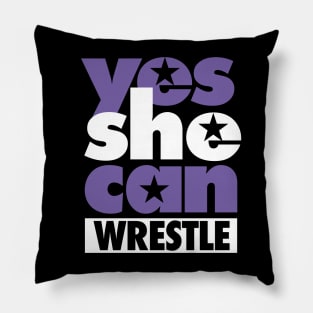 Yes She Can Wrestle Pillow