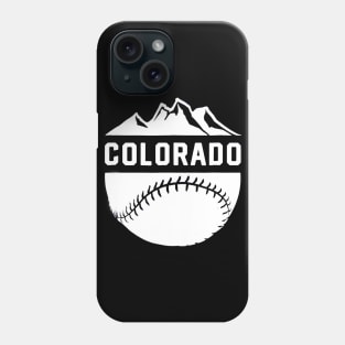 Denver Colorado Wilderness Skyline Baseball Phone Case