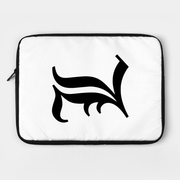 L Logo Black Death Note L Death Note Laptop Case Teepublic