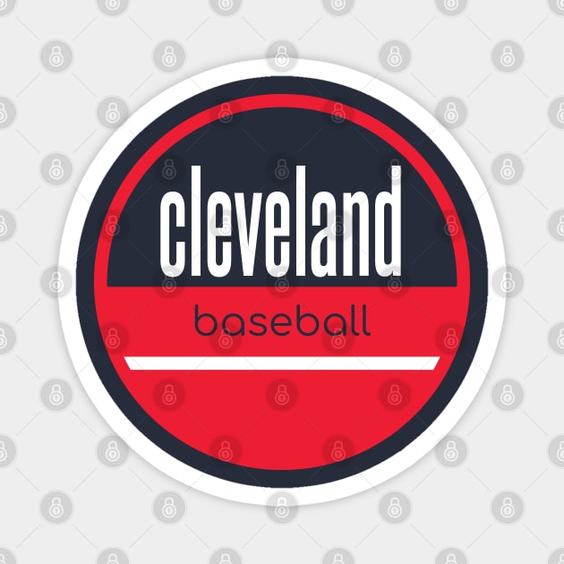 Cleveland baseball Magnet by BVHstudio