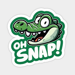 Oh Snap Cartoon Croc Magnet