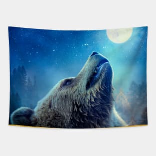 Serenading the Moon Tapestry