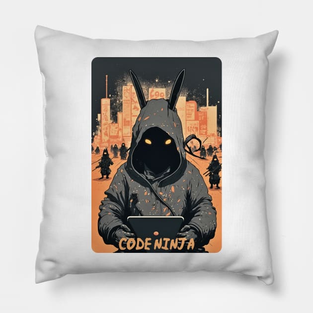 Code Ninja Rabit Pillow by SMCLN