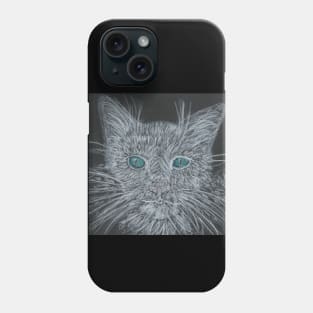 White cat face Phone Case