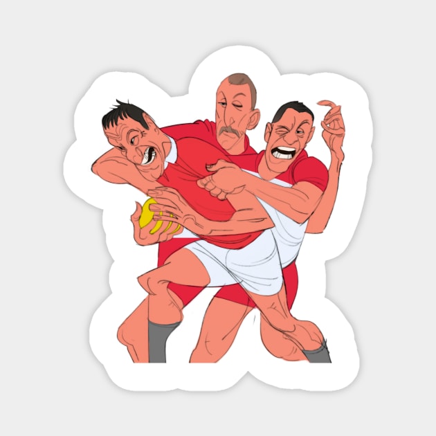 Rugby Magnet by kalian999999
