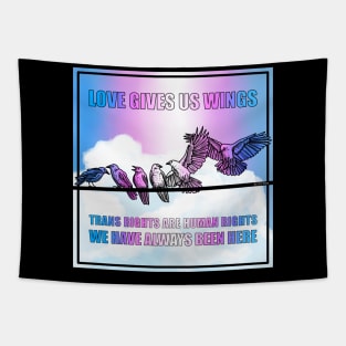 Love Gives Us Wings Tapestry