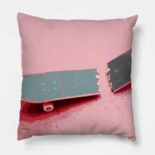 Skateboard Deck Broke Pinker Pillow