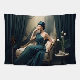 Refined elegance: Iconic Woman Tapestry