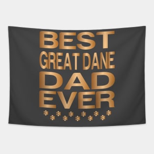 Best great dane Dad Ever, Best Dog Dad Ever, Golden Great Dane Tapestry