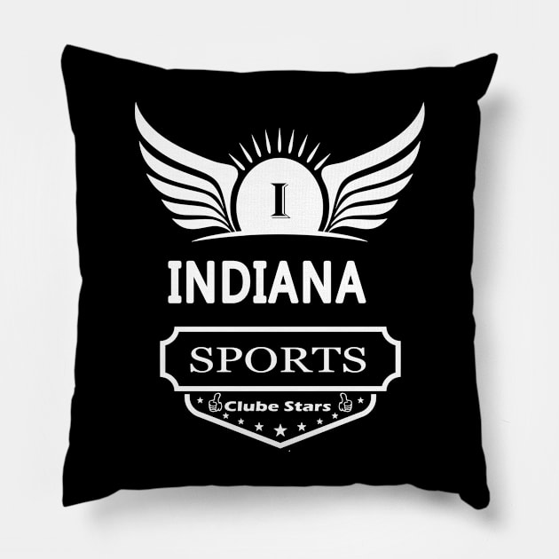 Indiana Sports Pillow by Alvd Design