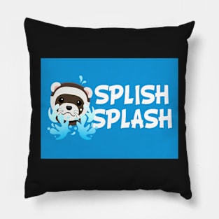 Splish Splash Ferret Bath Mat Pillow