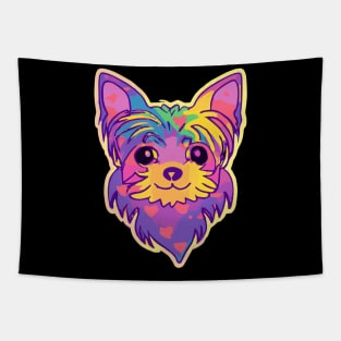 Yorkshire Terrier Rainbow Dog Lover Yorkie Tapestry