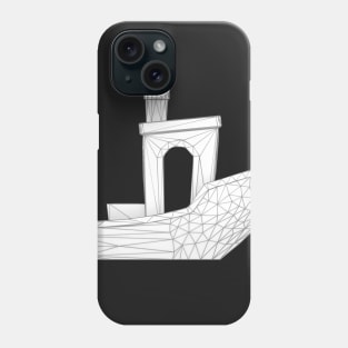 3DBenchy - LowPoly - Wireframe Phone Case