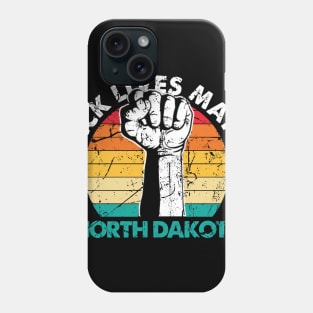 North Dakota black lives matter political protest Phone Case