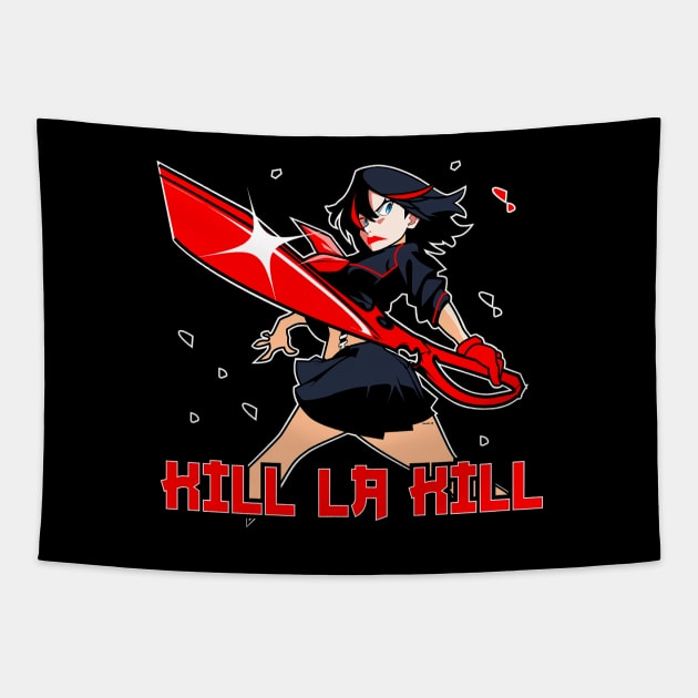 Kill La Kill girl Tapestry by Spikeani