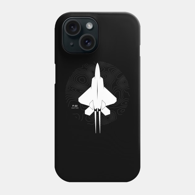 F-22 Raptor, Turrane Phone Case by WheelsMade