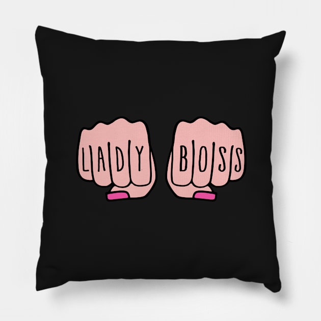 Lady boss female hands Pillow by beakraus