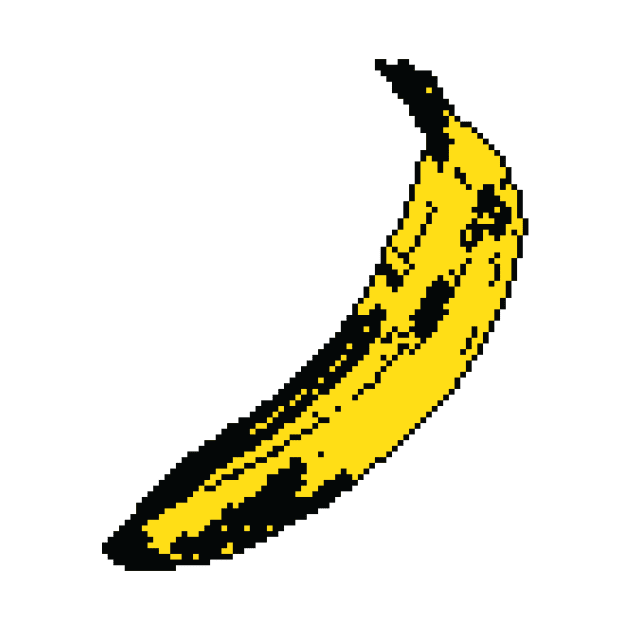 Banana Pop Art 8 Bit by encip