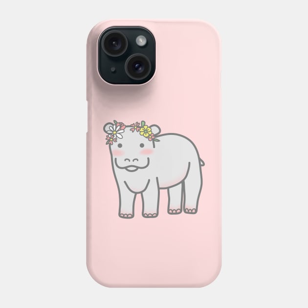 Little Hippo Phone Case by Wlaurence