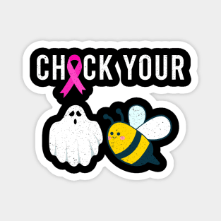 Check Your Boo Bees Shirt Funny Breast Cancer Halloween Gift Magnet