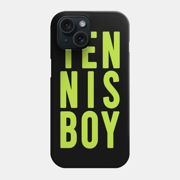 tennis boy green Phone Case by rsclvisual