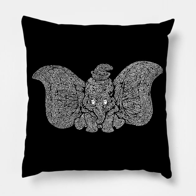 Dumbo Pillow by JOHNF