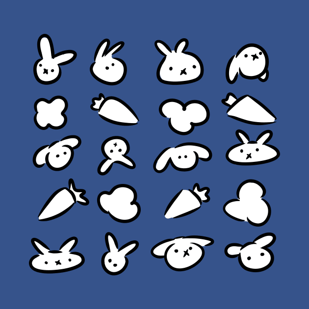 Rabbit Pattern by Jossly_Draws