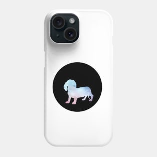 Dachshund - Soft Lilac Silhouette Phone Case