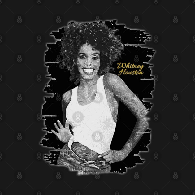 Whitney Houston | brush art by Nana On Here