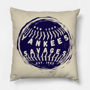 YANKEES SAVAGES BASEBALL TEAM Pillow