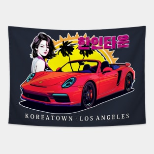 Koreatown Los Angeles Tapestry