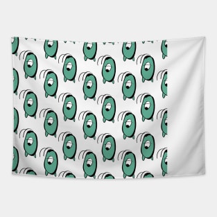 seamless pattern plankton transparan Tapestry