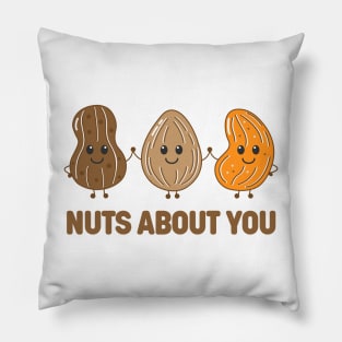 Nuts About You Valentine Pillow