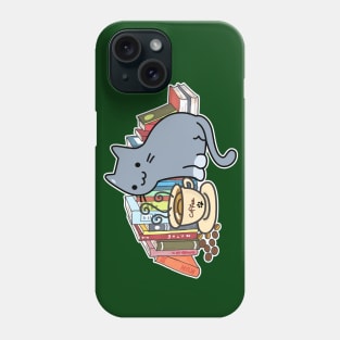 Thoughtful Whiskers - Cat Mews and Espresso Moments Phone Case