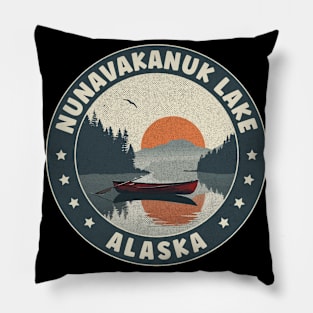 Nunavakanuk Lake Alaska Sunset Pillow